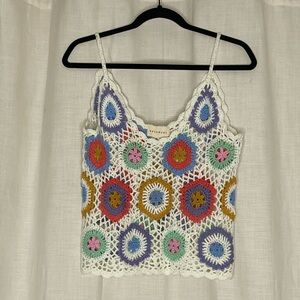 Dreamers Multicolor Crochet Camisole